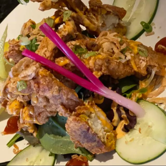 Soft Shell Crab Salad.